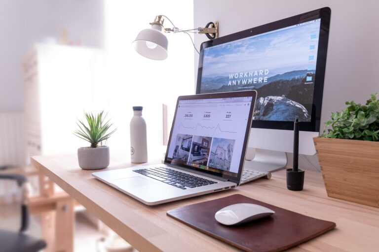 Landing Page on Computer